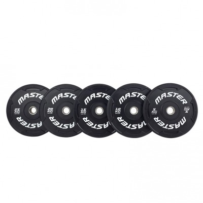 Master Fitness Easygrip Black bumperviktskivor i set