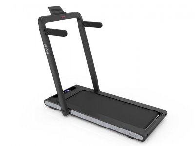 Master Fitness W16 gåband med uppfällbart handtag, rektangulär gångyta och svart ram, visat fristående