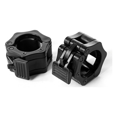 Flip-lock Collars 50 mm, ett par skivstångslås i svart