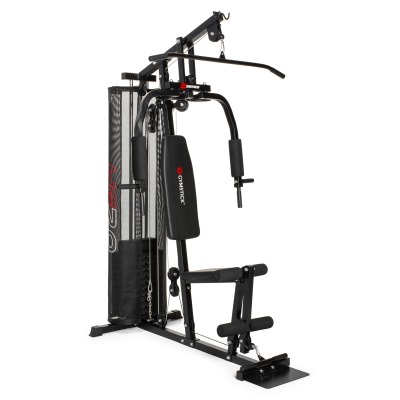 Home gym HG2.0 multigym med kabelsystem, viktmagasin och träningsarmar i svart ram.