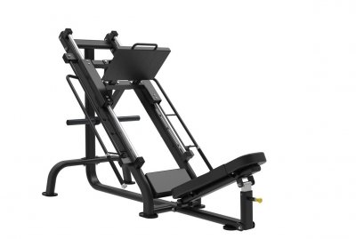 Stabil och robust ram för Impulse 45 Leg Press-maskin, idealisk för tung träning och professionella gym