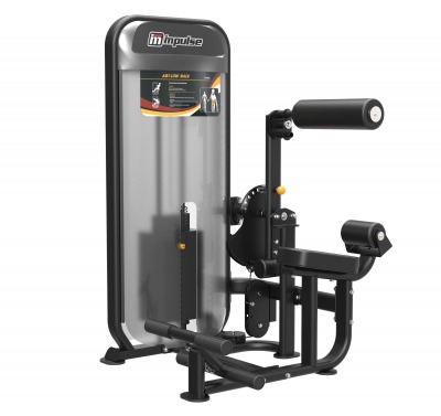 Impulse Ab Low Back Black, kombinerad mag- och ryggmaskin
