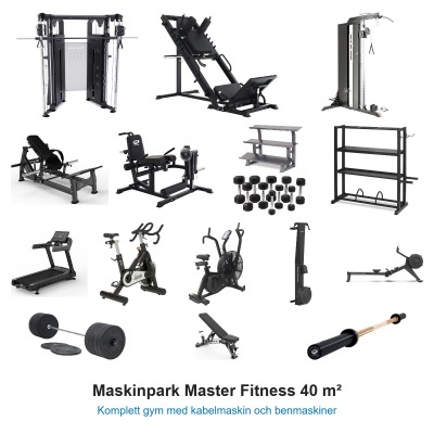 Maskinpark Master Fitness 40 m²