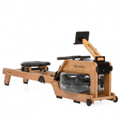Gymstick GRW Fusion roddmaskin i trä med vattenbehållare sits och draghandtag