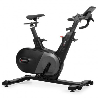 Gymstick Racer Bike inomhuscykel med svart ram svänghjul sadel och multigreppsstyre