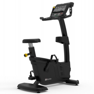 Motionscykel Impulse RU700 Black med upprätt ram, styre och sadel i svart utförande, sedd från sidan