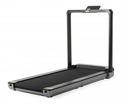 Gymstick WalkingPad Elite gåband med låg profil, rektangulär löpyta och uppfällbart stöd, visat fristående
