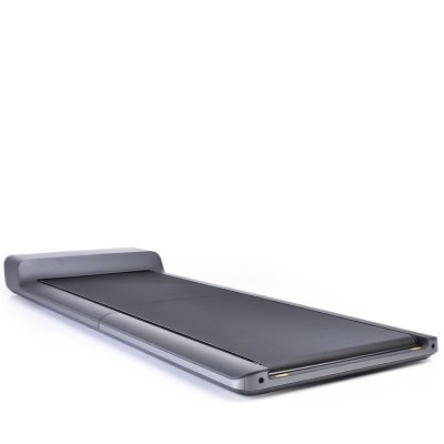 Gymstick WalkingPad gåband med låg profil, svart ovandel och hopfällbar konstruktion, visat fristående